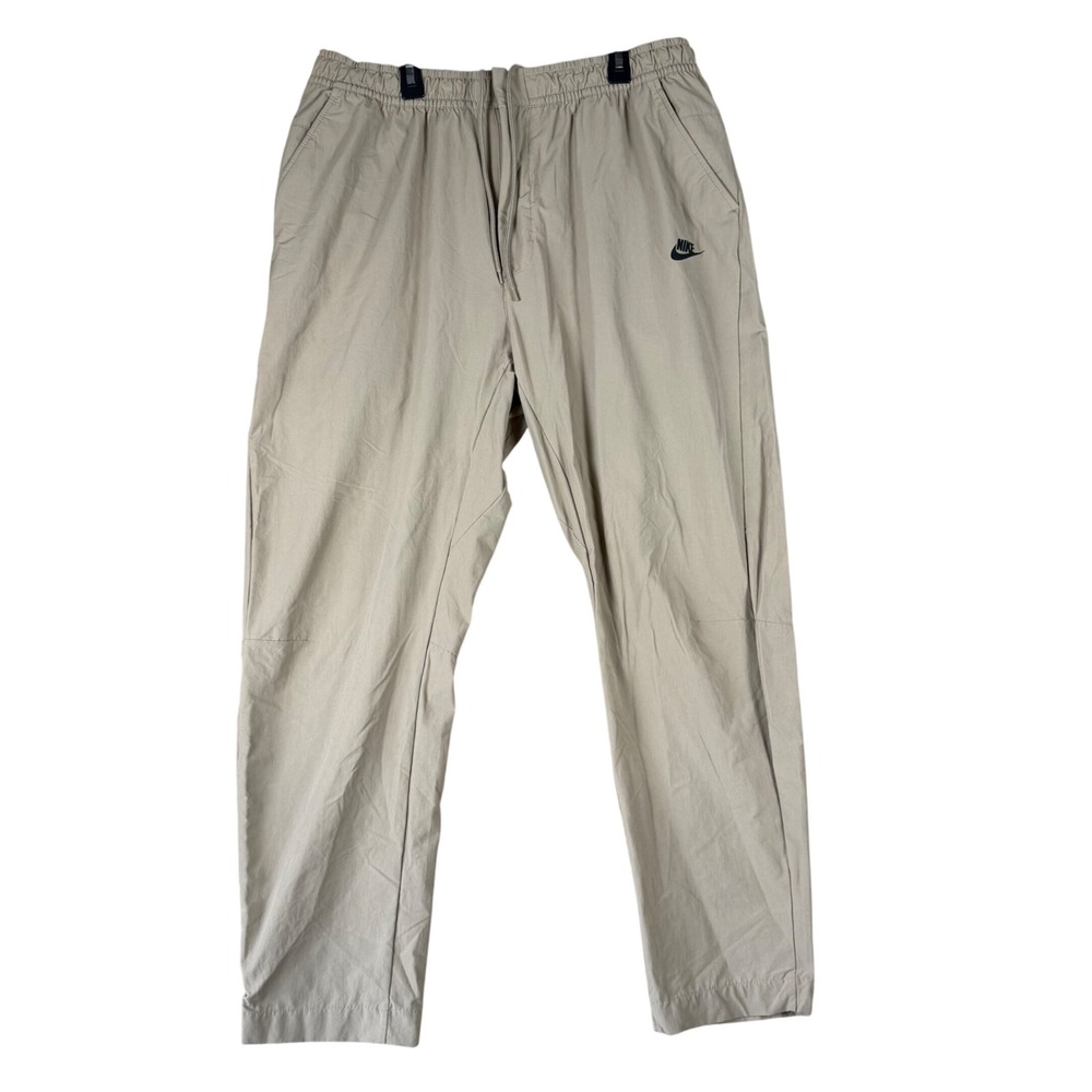Nike Mens XL Khaki Nylon Spandex Tapered Leg Sportswear Pants DM6621-247